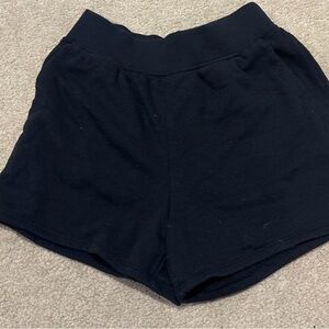 SO Black Athletic Knit Shorts